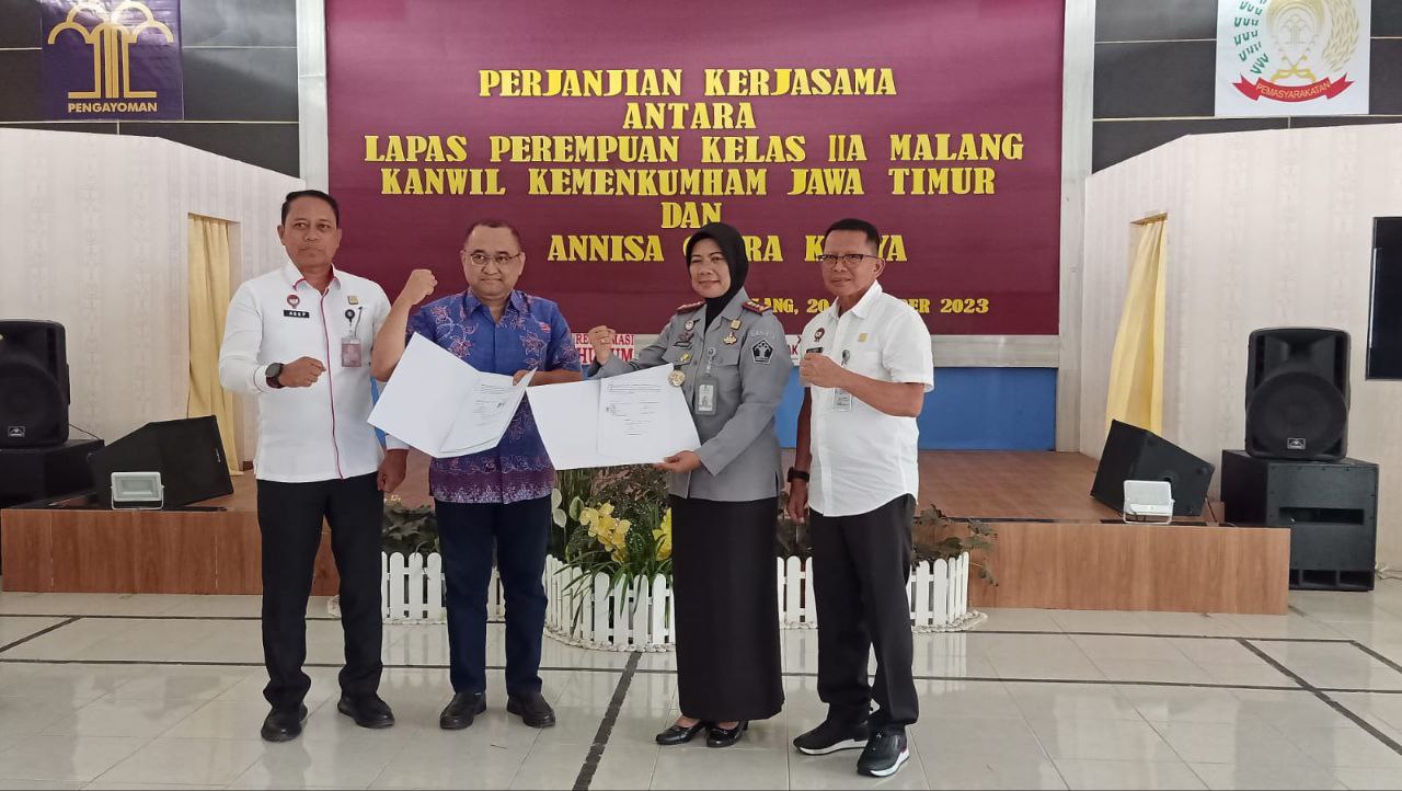 Perjanjian Kerja sama Lapas Perempuan Kelas IIA Malang dengan PT. Annisa Citra Karya