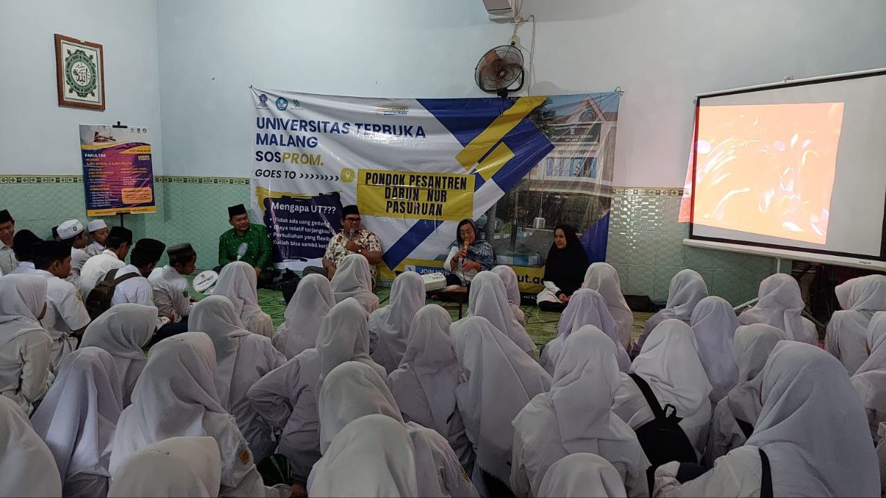 Unit Program Belajar Jarak Jauh Universitas Terbuka Malang merangkul Ponpes Darun Nur