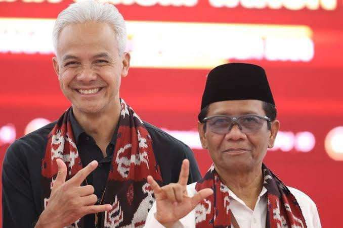 Ganjar Pranowo dan Mahfud MD sebagai Calon Presiden dan Calon Wakil Presiden Nomor Urut 3