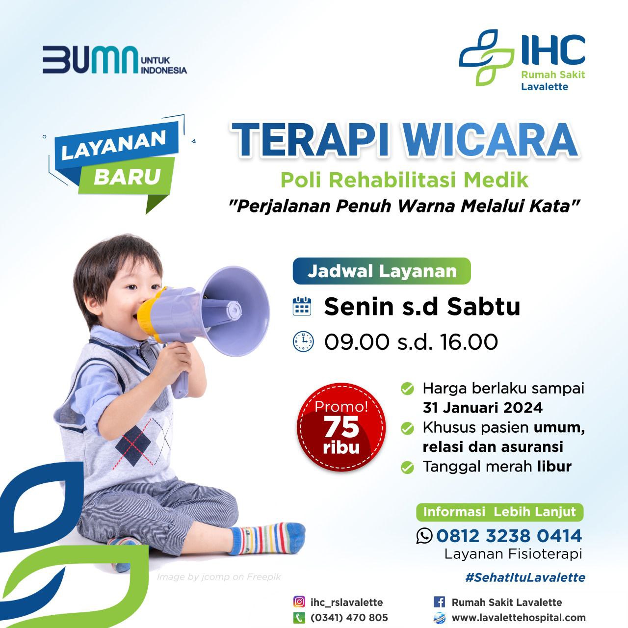 RS Lavalette Hadirkan Sunday Clinic & Terapi Wicara