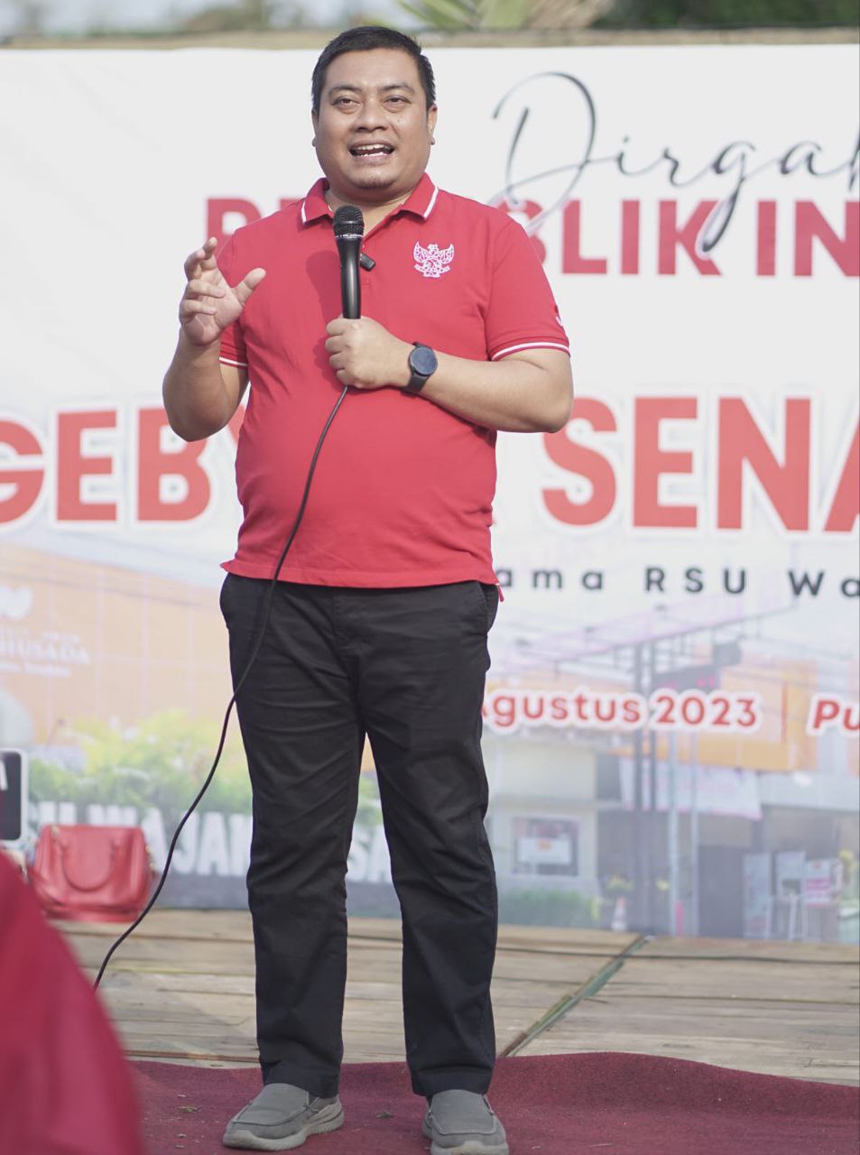 Sambutan Oleh Founder RSU Wajak Husada dan Presiden Nusantara Gilang Gemilang (NGG), H. Puguh Wiji Pamungkas.