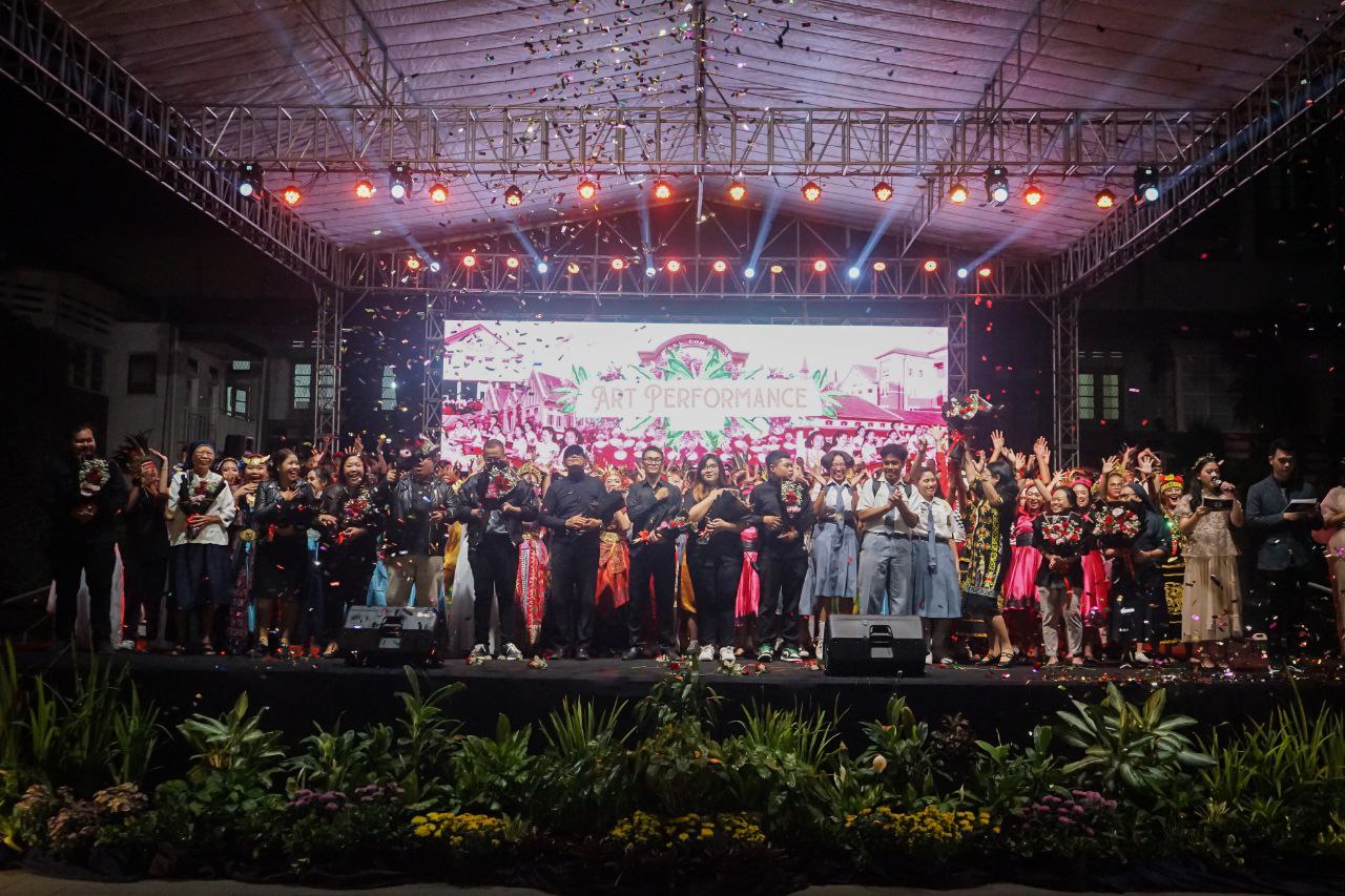Kemeriahan pada event Art Perform di SMAS Cor Jesu pada Jumat (7/6).