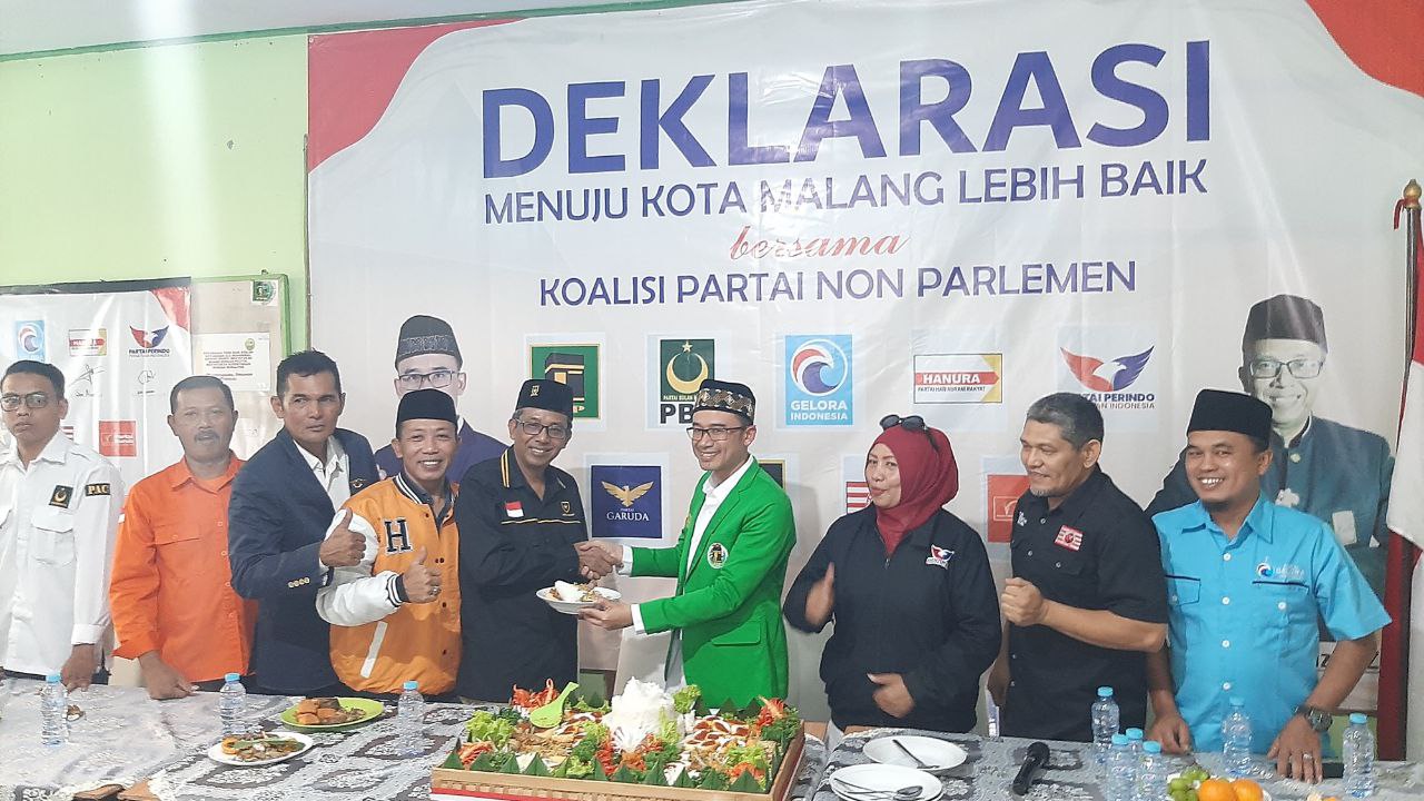 Deklarasi Menuju Kota Malang Lebih Baik Bersama Koalisi Partai Non Parlemen (7/5).